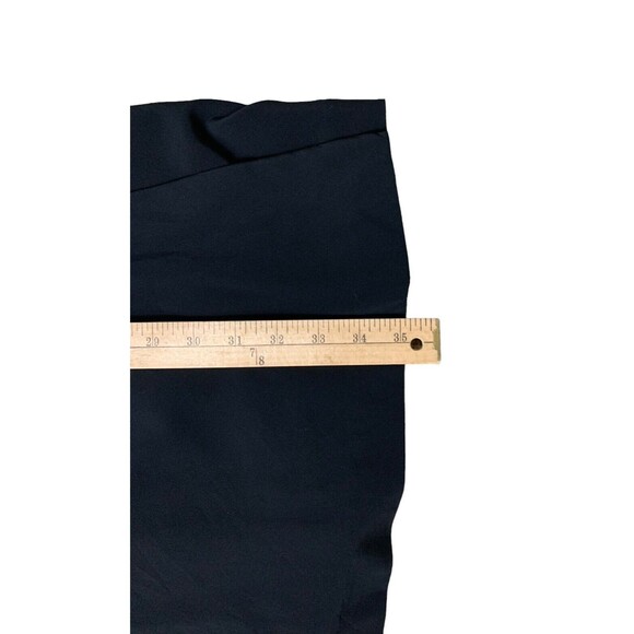 Banana Republic Wrap Style Dress Women's Sz 2 Black Polyester Cap Flutter Sleeve - Picture 11 of 13